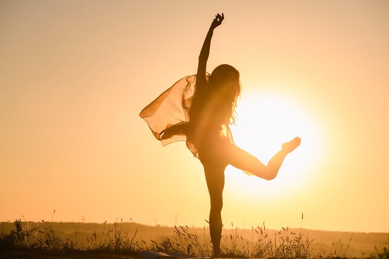 Woman meditating in nature